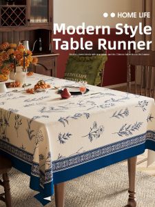 ZISHI | Waterproof Oil-Proof Wash-Free Elegant American Rustic Square Tablecloth