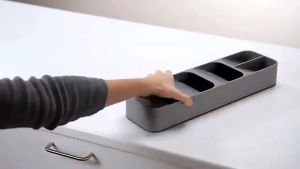 【ZEN】Rak Dapur Organizer Tempat Laci Pisau Sendok Garpu Cultery Storage Box Rak Penyimpanan Alat Dapur