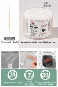 IMLUCKY | Earpick and Makeup Use One-time Hygienic Cotton Swabs