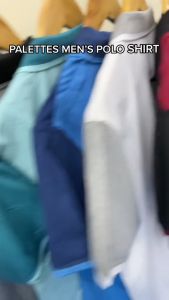 PALETTES Polo Shirt for Men tees t shirt shirts mens tops Trendy Combination with collar 8712