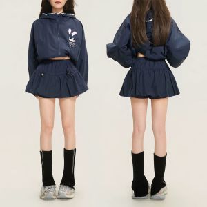 KEIKO | Áo Khoác Ngắn Có Mũ Trùm Tai Chống Thấm Nước