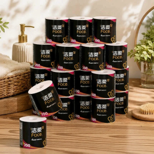 C&S | Black Surface Soft 4 Layers Thickened Toilet Paper 200g 27 Rolls