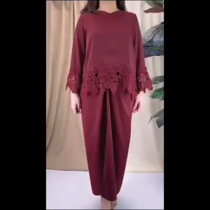 JJ COUTURE ROSETTA LACEY KURUNG KOLEKSI RAYA 2025 WANITA