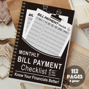 Monthly Bill Payment Tracker Notebook 112 Pages Spiral Budget Planner Expense Log Book Household Bill Organizer Finance Record