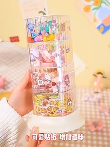 Replica shop กล่องเก็บของ ชั้นเก็บของ ที่ใส่สำลี ชั้นเก็บของบนโต๊ะ ชั้นวางของ กล่องเก็บของหมุนได้ รุ่น XY