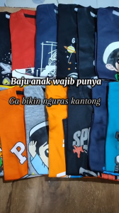 Baju Kaos Harian Atasan Distro Anak Laki Laki Karakter Cowok Mobil Truk Keren Usia 1 - 10 Tahun