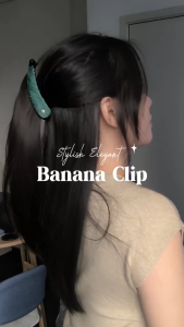EVITA PERONI | Susan Banana Hair Clip | Female Hair Claw | High Quality Hair Claw | Hair Accessories