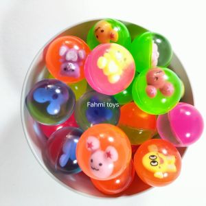 5 pcs mainan BOLA BEKEL 32 INCI BENING Bola bekel karakter mainan tradisional