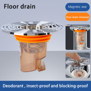 2pcs Self-Closing Odor and Insect Proof Bathroom Floor Drain Core Diam Removable Shower Drain Cover Hair Filter Anti Odor Water Backflow Sewer Strainer Plug 33-45mm
