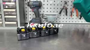 Hộp Đựng Dụng Cụ Đúc Khuôn Chịu Lực Cao Tương Thích Với Giá Đỡ Pin Makita 18V 14.4V Truy Cập Nhanh Chống Trượt 4/6 Ngăn Di Động