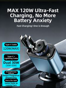 anywalk | Car Super Fast Charging Retractable Mobile Phone Charger