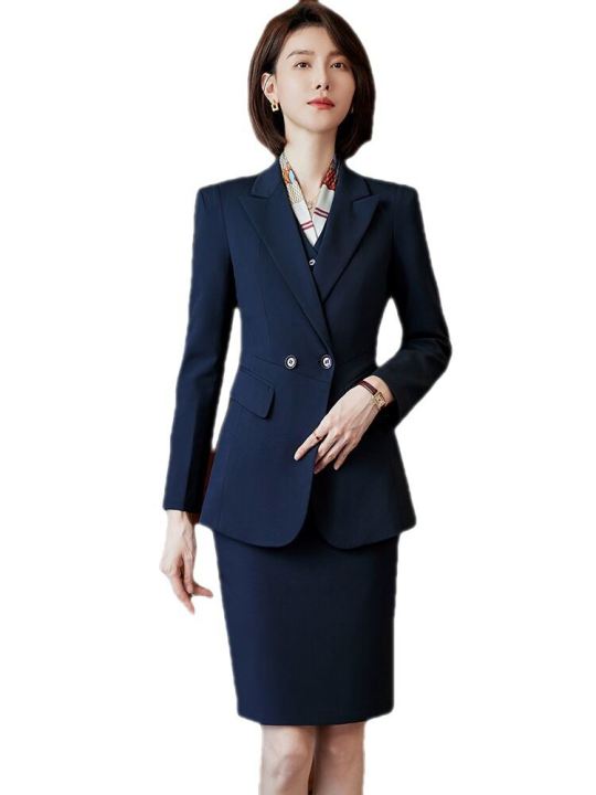 RYRYSTYLE Urban Fashion Formal Attire High end Professional Attire Suit Female Long Sleeved Autumn Professional Attire Female Lazada PH