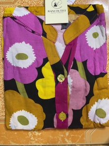 Daster Wanita Model Nagita Kancing Lengan Pendek Motif Bunga Bunga Model Baru Bahan Rayon Lembut Nyaman Dipakai