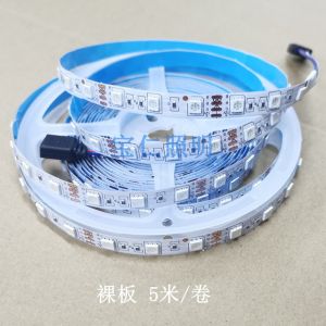Colorful 5050 LED Strip Lights 5M RGB Changeable Flashing Patch Work Display Cabinet Indoor Home Decor Lighting Xubaoren