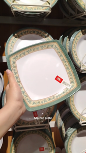 Vine Leaves Design Melamine Dinnerware Plate / Bowl / Saucer / Spoon Smart Kitchen Ph