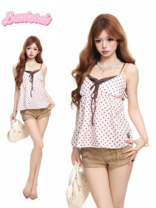 Trang Phục Gồm Hai Mảnh Màu Sắc Tinh Tế In Chấm Bi