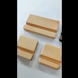 Wooden Phone Stand Beech Phone Holder 8x6x2cm