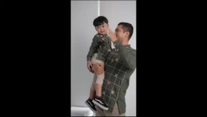 Althaff Zahir Series: Koko Couple Ayah & Anak Bordir Lengan Panjang