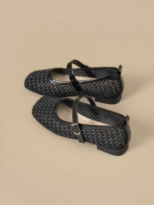 Josiny | Lace-up Braided Summer Low Heel Pumps