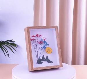 Buy 1 Get 4 Wooden Picture 3D Frames Depth 3cm Dried Flower Specimen Holder Handmade DIY Handwork 6" 8" 10inch Phote Hollow Shadow Frame Home Display Decoration