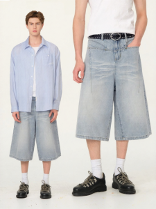 FORNINES | Summer Loose Straight 7/8 Jeans
