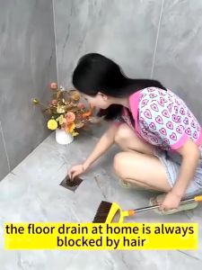 MLADEN Cutable Shower Drain Hair Catcher Self-Adhesive Floor Drain Stickers Bathroom Disposable Mesh Sink Strainer Filter Household Cleaning Tool