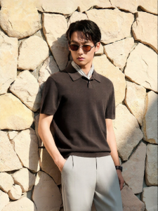 Men Slimming Silk Linen T-Shirt