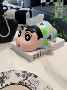 💥จัดส่งในพื้นที่💥ZYJC กล่องทิชชู่เครยอนชินจัง โมเดลฟิกเกอร์ ตกแต่งด้วยการตกแต่ง ของเล่นโมเดลชินจัง การ์ตูนลายการ์ตูน กล่องทิชชู่เสืออ้วน ของตกแต่งบ้าน