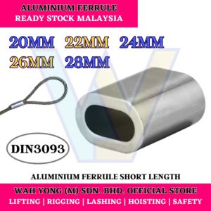 FERRULE ALUMINIUM JENIS PENDEK / ALUMINIUM FERRULE SHORT LENGTH TYPE DIN3093 (20MM - 28MM)