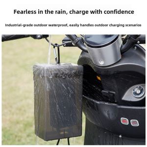 MONLEYTA | Outdoor Waterproof Charging Box For Electric Bicycles And Cars Universal Protective Cover Storage Socket Rainproof Shield