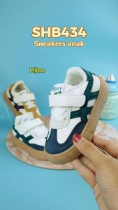 SHB434 Sepatu sneakers anak laki laki dan perempuan sepatu kets anak anti slip sepatu casual anak import ukuran 21-32 untuk usia 1-6 tahun