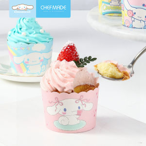 CHEFMADE Cinnamoroll Paper Cupcake Liner 100PCS 7cm*5cm /6cm*4.5cm Muffin Paper Baking Cup Cupcake Cases FDA Approved CL5004