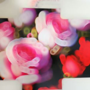 HIASAN DINDING SET ABSTRAK BLACK & PINK FLOWERS ISI 3 KAMAR DEKORASI RUMAH WALL DECOR PAJANGAN DINDING SATU SET BUNGA
