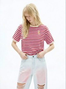 Juicy Couture | Striped Embroidered T-Shirt