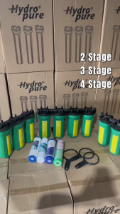 Hydropure 2/3/4 Stage 10 inch Deep Well Water Filter housing Complete Set WITH FILTER FOR EACH STAGE