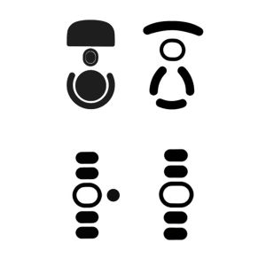 Wear-resistant PTFE Mouse Skates Replacement Logitech Mouse Skates for G102/G304/G Pro X Superlight