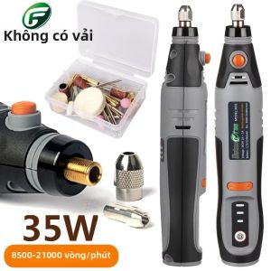 Máy Khoan Điện Không Dây 35W Có Thể Sạc Lại Bút Khắc USB 3 Tốc Độ Công Cụ Quay Để Chế Tác Đồ Trang Sức Bằng Kim Loại - Dremel Alternative 8500r-21000r/min