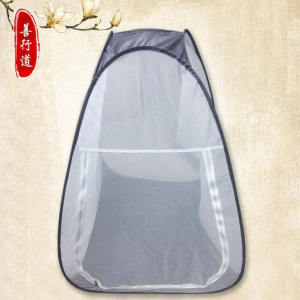 Ultra-Light Foldable Outdoor Camping Tent with Mosquito Net Single Person Quick Set-Up Portable Zen Meditation Shelter