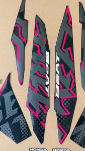 Striping Stiker Honda Beat Street 2024 2025 Full Hitam Magenta Pink List Motor Standar Fullset