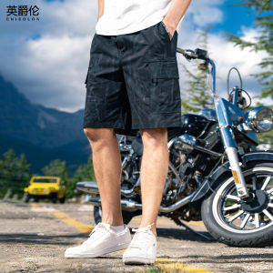 Enjeolon | Casual Work Style Dyed Straight Loose Short Pants