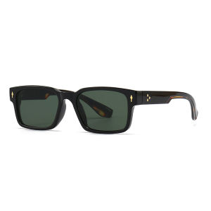 Foreign Trade Cross-Border Popular Sunglasses with Rice Nails European and American Street Photography Ins Popular Model Square