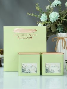 Tea Can Boutique High-Grade Empty Gift Box Half a Catty Package Longjing Green Tea Black Tea Pass Tinplate Tea Jar Empty Can