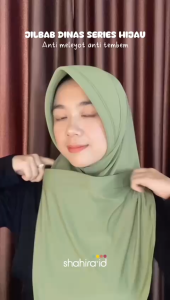 Jilbab dinas psh persit premium hijab instan ikat tali beakang pet tegak anti tembem