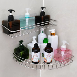 Kệ nhà tắm inox dán tường Living C kệ góc nhà tắm