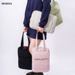 MORNA Large Capacity Laptop Bag13.3 14 15 Inch Shoulder Bag Trendy Fashion Tote Bag Ladies Business Briefcases Oxford cloth Handbag Satchels