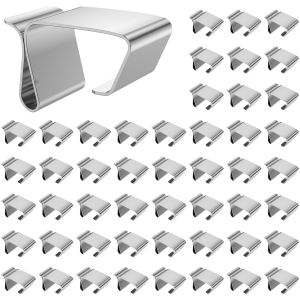 50/100Pcs Holiday Lights Roof Hooks Gutter Clips Christmas Lights Gutter Stainless Steel Hooks for Hanging Outdoor String Light