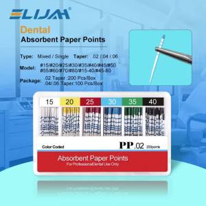 ELIAJH Dental Absorbent Paper Points Sterile Mixed Size Root Canal Endodontic Paper Tips Dentistry Filling Materials Tools