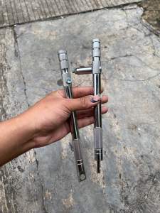 begel pegangan samping rx king model lurus bahan besi tebal full crome pegangan samping rx king