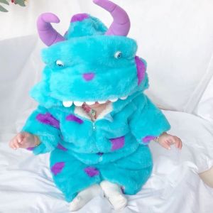 ชุดรอมเปอร์ซัลลิแวนชูได้สูทเจมส์พีสีน้ำเงิน สูทคอสเพลย์ ชุดบอดี้บ้านเนื้อนู่เด็กชายวันซี่ สวยที่สุด