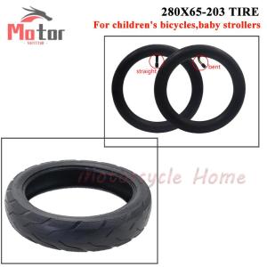New 12 inch Pneumatic Tire 280x65-203 Inner Tube Outer Tyre for Childrens Bicycle Trolley Baby Stroller Handcart Wheels Parts